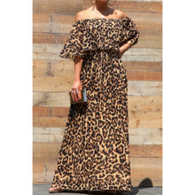 Load image into Gallery viewer, &quot;Giving the Cold Shoulder&quot; Pleated Maxi Dress
