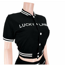 Load image into Gallery viewer, “Don’t Press Your Luck” Two Piece Short Set
