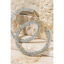 Load image into Gallery viewer, &quot;Hoop Dreams&quot; Rhinestone Hoop Earrings
