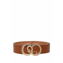 Load image into Gallery viewer, &quot;Circle &amp; Swirl&quot; Snake Buckle Belt
