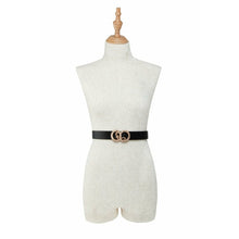 Load image into Gallery viewer, &quot;Circle &amp; Swirl&quot; Snake Buckle Belt
