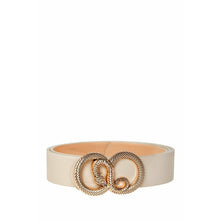 Load image into Gallery viewer, &quot;Circle &amp; Swirl&quot; Snake Buckle Belt
