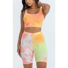 Load image into Gallery viewer, &quot;Tie Me Dye Me&quot; Two Piece Short Set
