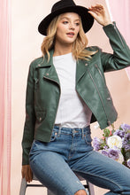 Load image into Gallery viewer, &quot;Envy Me” Faux Leather Biker Jacket
