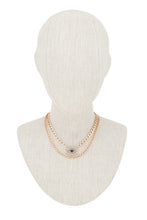 Load image into Gallery viewer, &quot;Evil Eye” Layered Cuban Link Necklace
