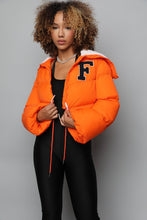 Load image into Gallery viewer, “Fill in the Blank” Cropped Puffer Jacket
