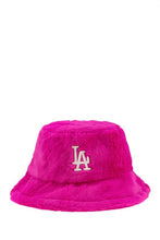 Load image into Gallery viewer, &quot;Keep it Cute&quot; LA Embroidered Fur Bucket Hat

