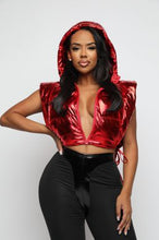 Load image into Gallery viewer, “Galactic Snow Girl” Vest Hoodie
