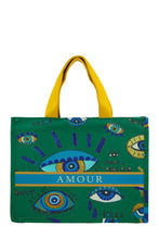 Load image into Gallery viewer, &quot;Good Vibes Amour” Oblique Statement Book Tote
