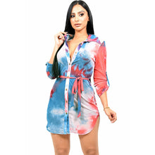 Load image into Gallery viewer, &quot;Just Breezing Thru&quot; Tie Dye Dress
