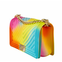 Load image into Gallery viewer, &quot;Rainbow Glam&quot; Chained Jelly Crossbody
