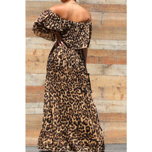 Load image into Gallery viewer, &quot;Giving the Cold Shoulder&quot; Pleated Maxi Dress
