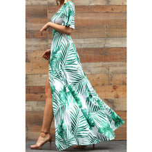 Load image into Gallery viewer, &quot;Thigh High Action&quot; Print Maxi Dress
