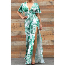 Load image into Gallery viewer, &quot;Thigh High Action&quot; Print Maxi Dress
