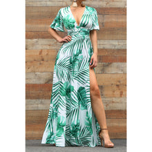 Load image into Gallery viewer, &quot;Thigh High Action&quot; Print Maxi Dress
