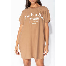 Load image into Gallery viewer, &quot;Die For D&#39;or&quot; T-Shirt Dress
