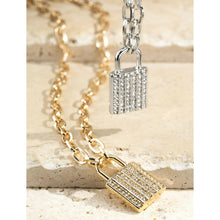 Load image into Gallery viewer, “Locked &amp; Lit” Pavé Necklace
