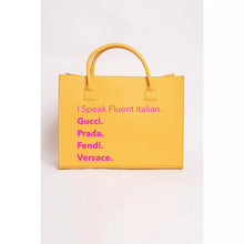 Load image into Gallery viewer, “Designer Language-Fluent Italian” Tote Bag
