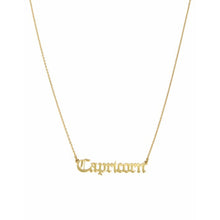 Load image into Gallery viewer, “What’s Your Sign” Gold Zodiac Necklace
