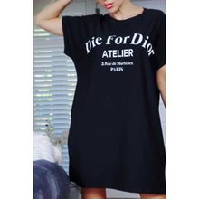 Load image into Gallery viewer, &quot;Die For D&#39;or&quot; T-Shirt Dress
