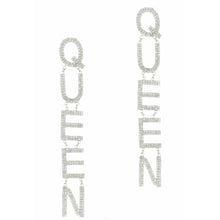 Load image into Gallery viewer, “Queen Status” Crystal Drop Earrings
