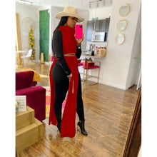 Load image into Gallery viewer, “Night Out” Open Side Split Cowl Neck Sweater Dress
