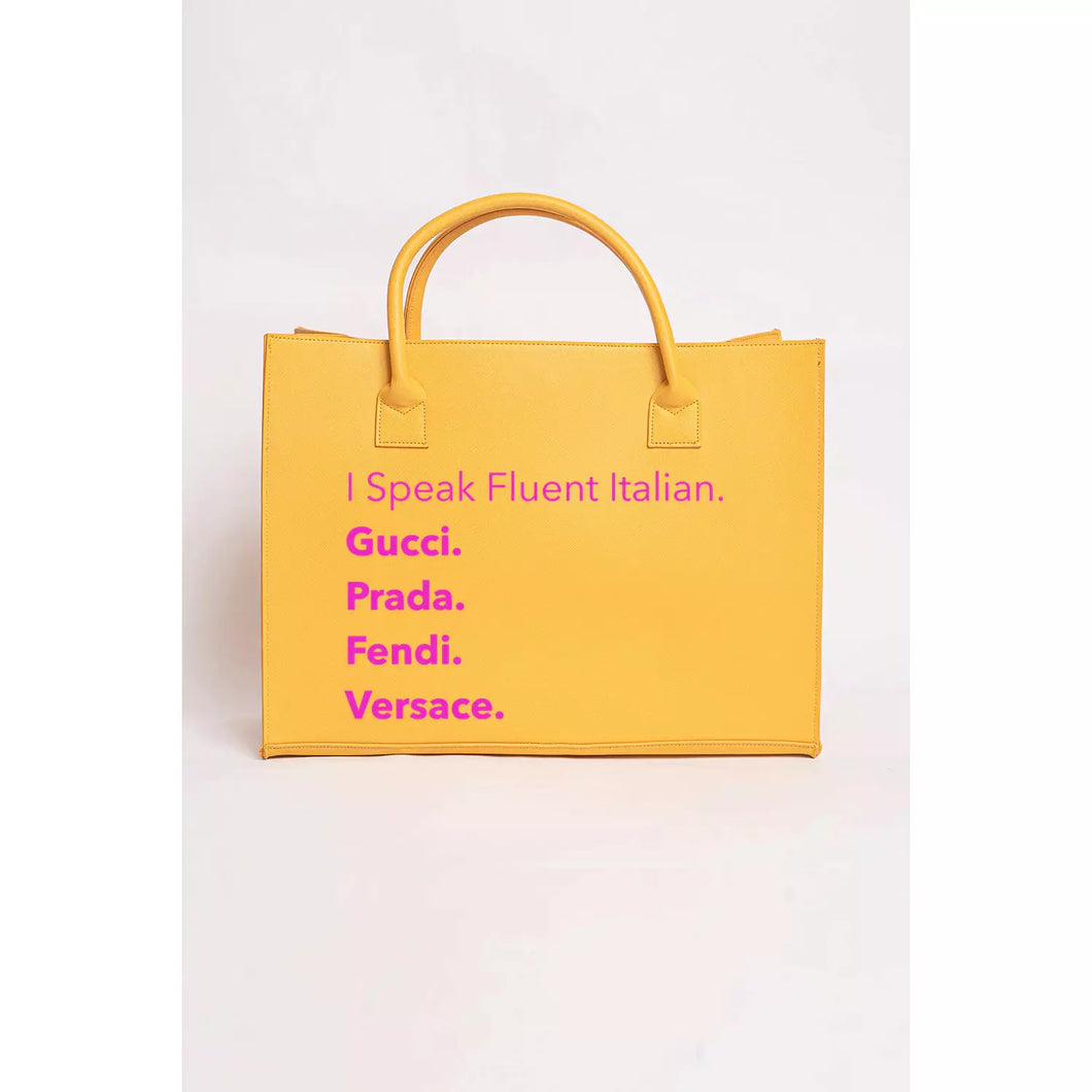“Designer Language-Fluent Italian” Tote Bag