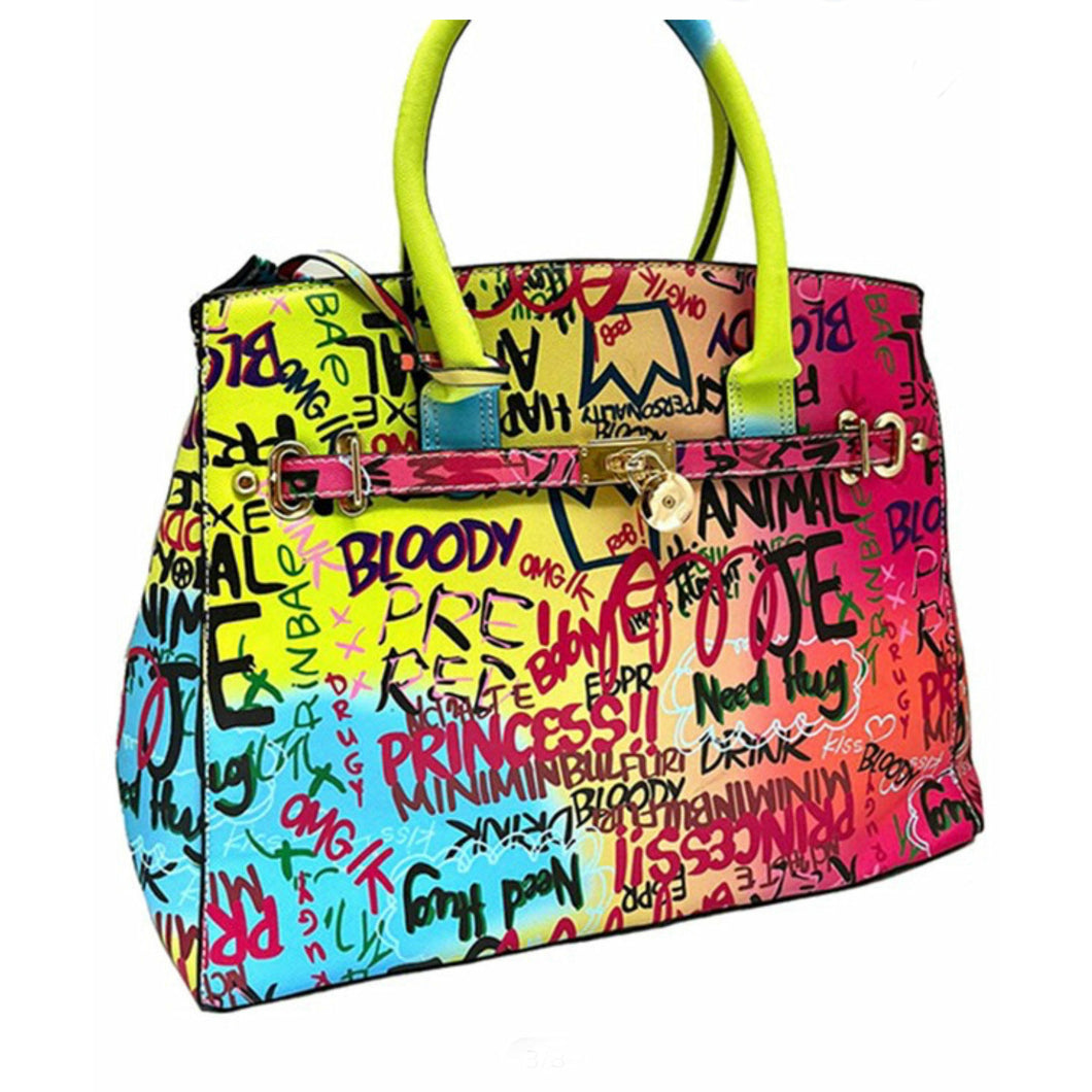 “Graffiti Bridge” Jet Set Tote Bag
