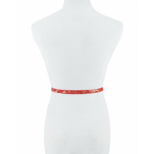 Load image into Gallery viewer, “Locked &amp; Studded” Cognac Skinny Accent Belt
