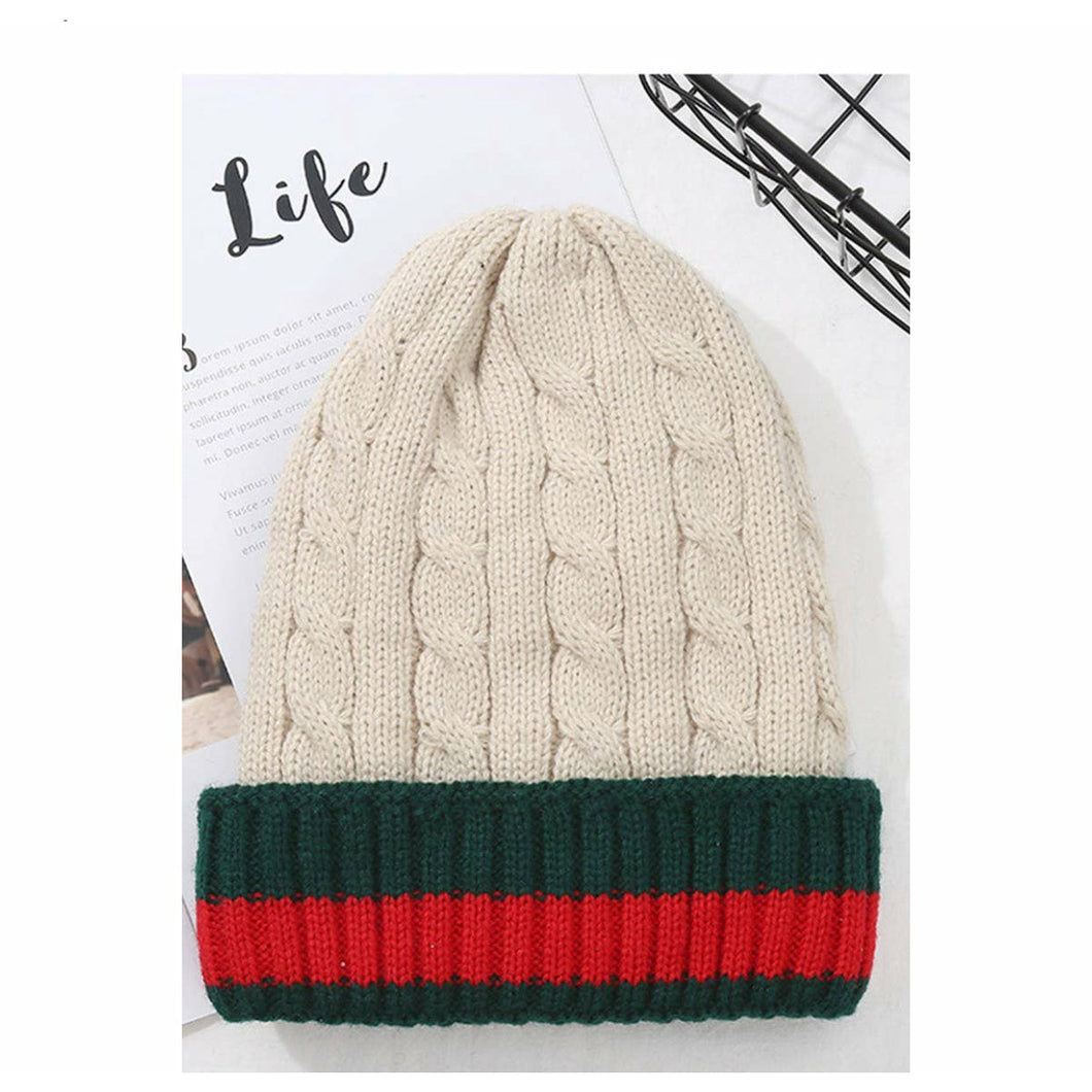 “Got Cable” Faux Fur Insulated Knit Beanie