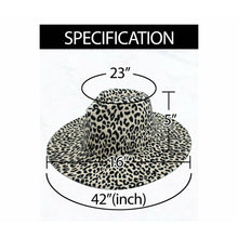 Load image into Gallery viewer, “Be Daring” Beige Leopard Print Fedora Hat
