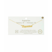 Load image into Gallery viewer, “What’s Your Sign” Gold Zodiac Necklace
