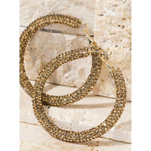 Load image into Gallery viewer, &quot;Hoop Dreams&quot; Rhinestone Hoop Earrings

