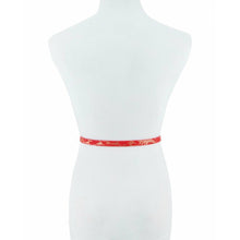 Load image into Gallery viewer, “Locked &amp; Studded” Red Skinny Accent Belt
