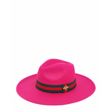 Load image into Gallery viewer, “Bee Chic” Felt Fedora Hat
