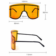 Load image into Gallery viewer, “Mask On” Black Affair Oversized Mask Sunnies
