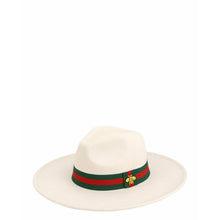 Load image into Gallery viewer, “Bee Chic” Felt Fedora Hat
