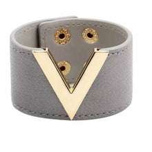 Load image into Gallery viewer, “Deep V” Faux Leather Bracelet

