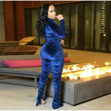 Load image into Gallery viewer, “Wine Me Dine Me” Velour Jogger Set
