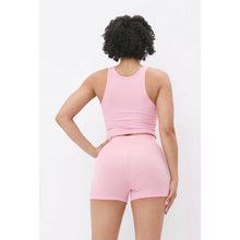 Load image into Gallery viewer, “ Sweet Heat” Two Piece Cropped &amp; Ribbed Short Set
