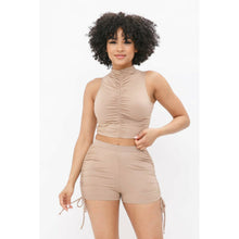 Load image into Gallery viewer, “A Sure Thing” Two Piece Shirring Short Set
