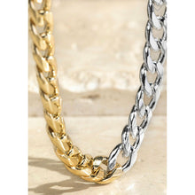 Load image into Gallery viewer, &quot;Tempting Two Tone&quot; Chain Link Necklace
