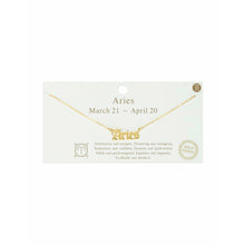 Load image into Gallery viewer, “What’s Your Sign” Gold Zodiac Necklace
