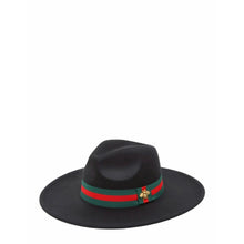 Load image into Gallery viewer, “Bee Chic” Felt Fedora Hat
