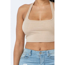 Load image into Gallery viewer, “The Baddie” Halter Crop Top
