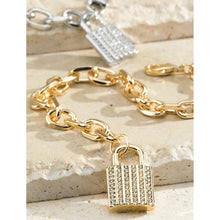 Load image into Gallery viewer, “Locked and Lit” Pavé Bracelet
