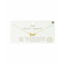 Load image into Gallery viewer, “What’s Your Sign” Gold Zodiac Necklace
