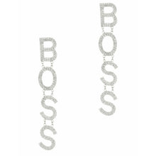 Load image into Gallery viewer, “Boss Status” Crystal Drop Earrings
