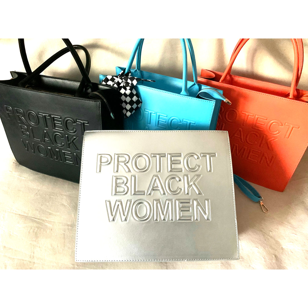 “Protect Black Women” Statement Tote Bag