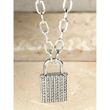 Load image into Gallery viewer, “Locked &amp; Lit” Pavé Necklace
